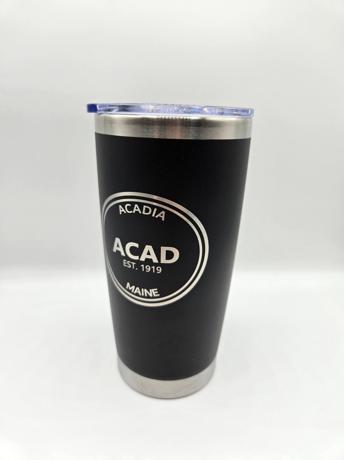20oz insulated tumbler engraved with Acadia National Park logo