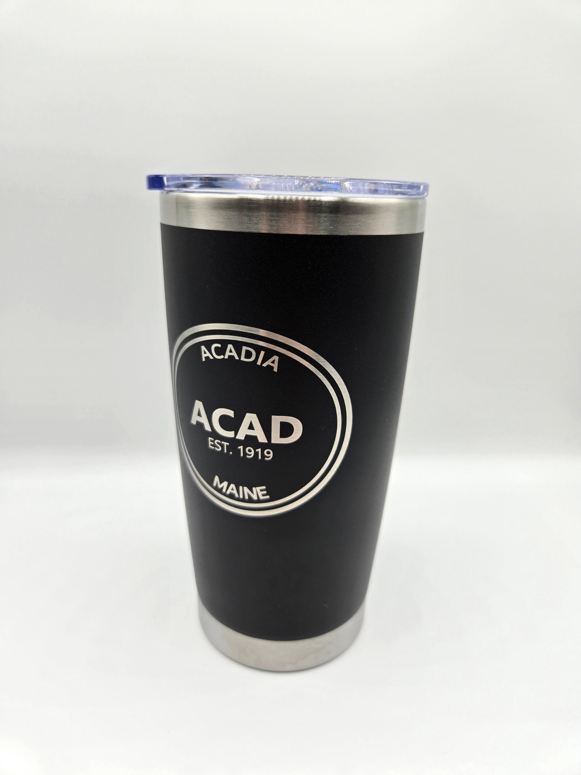 20oz insulated tumbler engraved with Acadia National Park logo