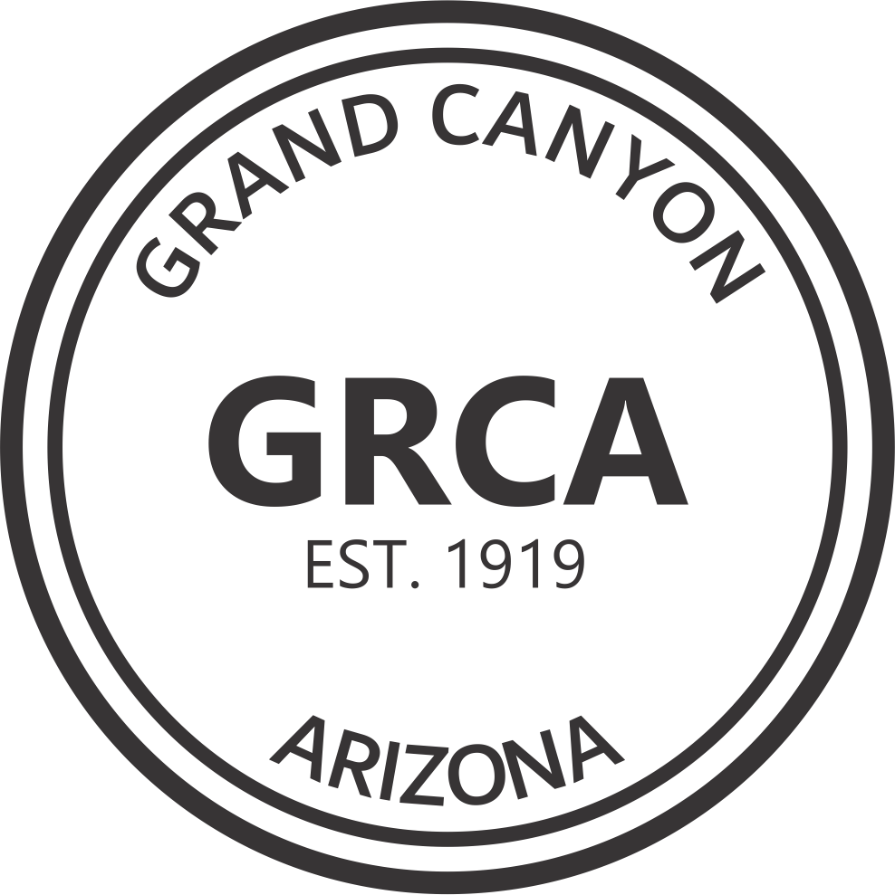 Engraving artwork showing Grand Canyon National Park logo design