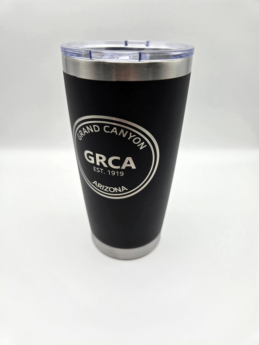 Engraving artwork showing Grand Canyon National Park logo design