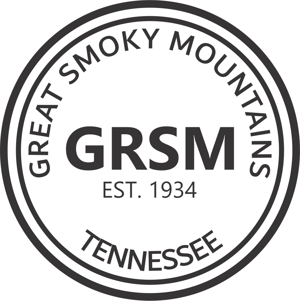 Engraving artwork showing Glacier National Park logo design