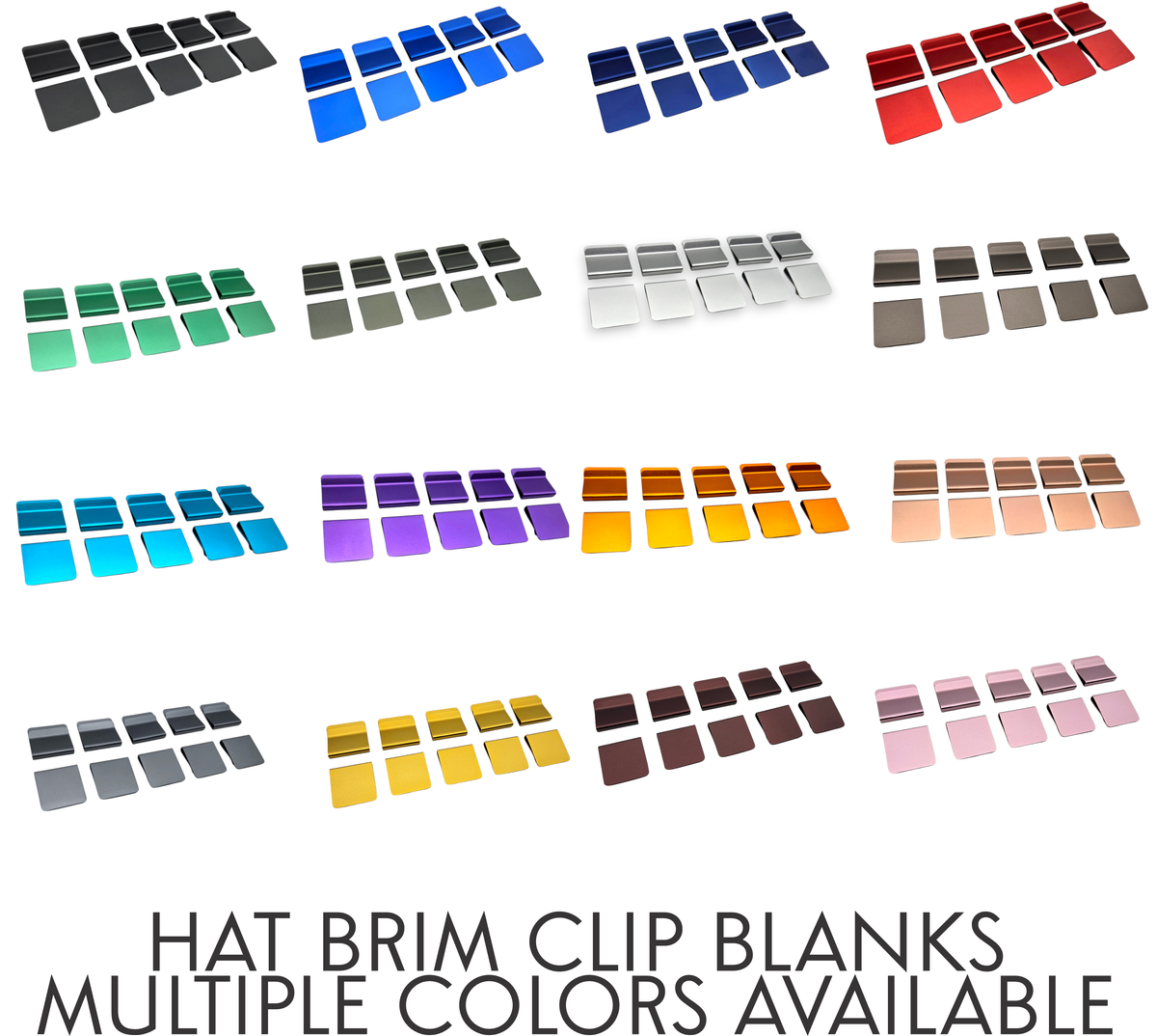 Hat Brim Clip Blanks – 10 Pack
