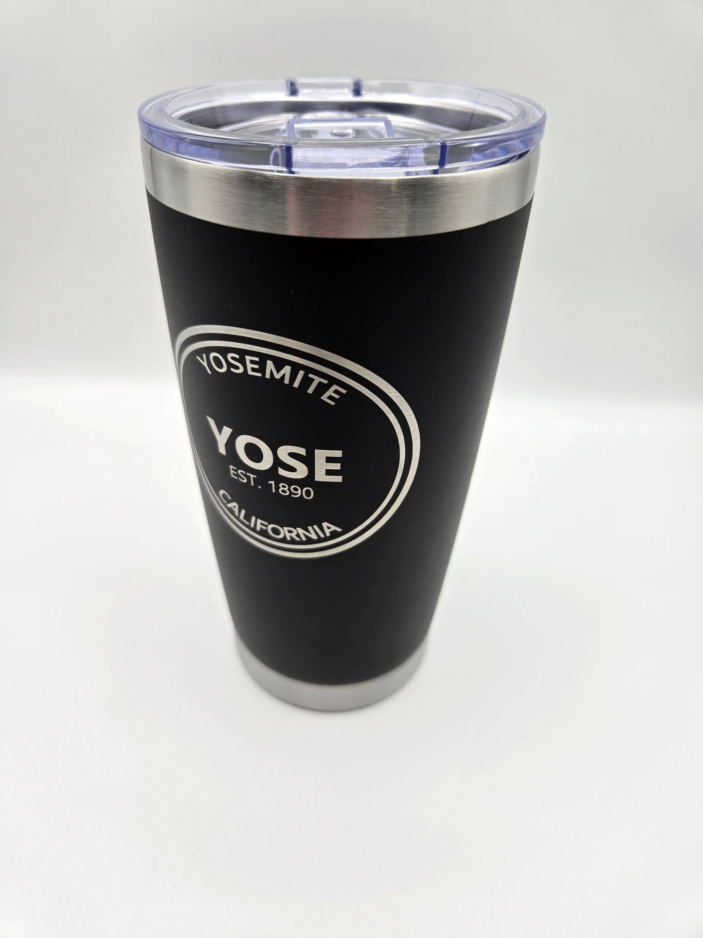 20oz insulated tumbler engraved with Yosemite National Park logo