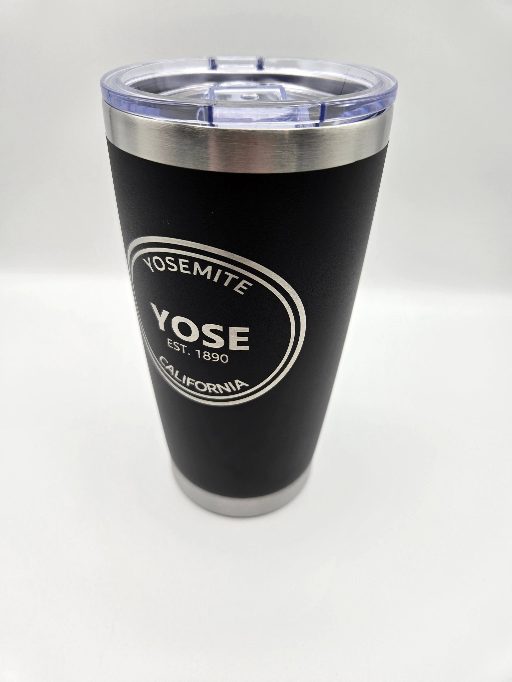 20oz insulated tumbler engraved with Yosemite National Park logo