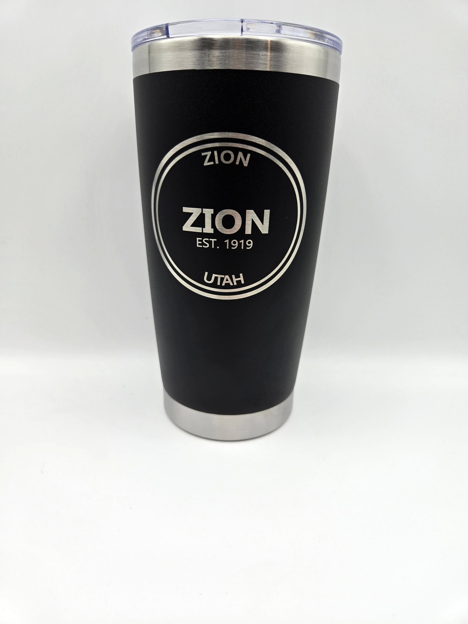 20oz insulated tumbler engraved with Zion National Park logo