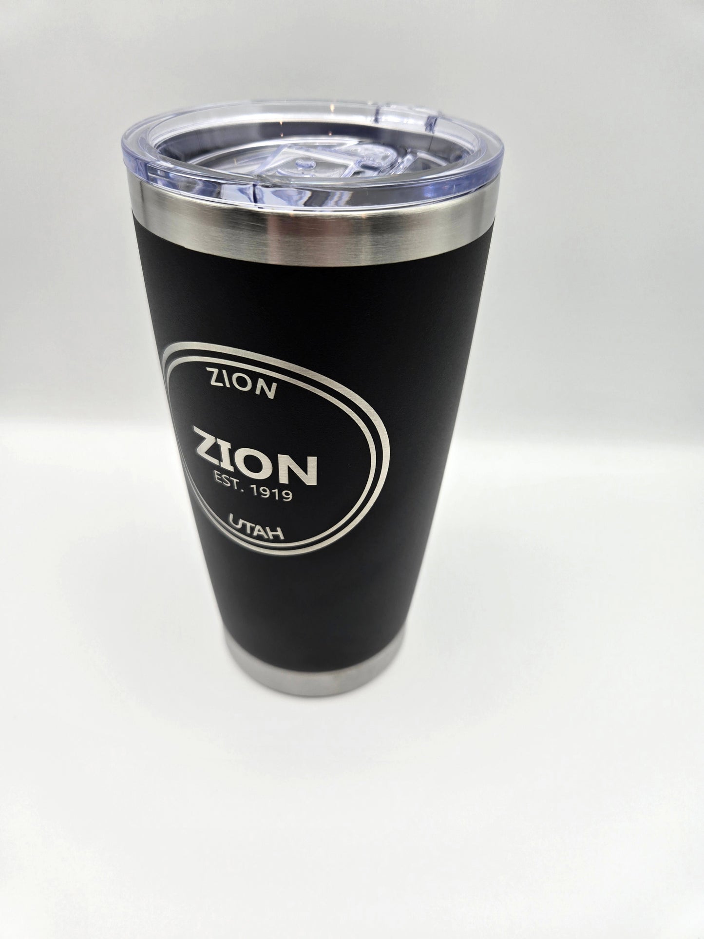 20oz insulated tumbler engraved with Zion National Park logo